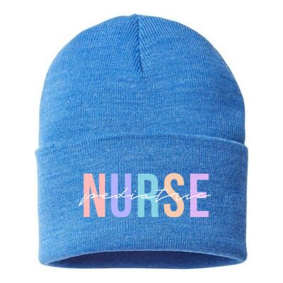 Pediatric Nurse Practitioner Peds Great Gift Sustainable Knit Beanie