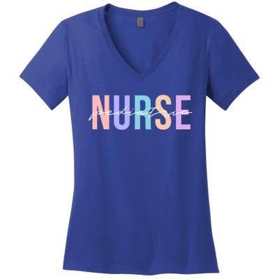 Pediatric Nurse Practitioner Peds Great Gift Women's V-Neck T-Shirt