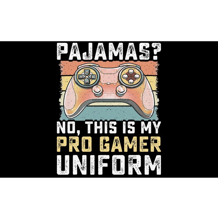 Pajamas No Pro Gamer Funny Video Games Teens Gaming Bumper Sticker