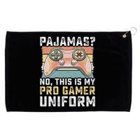 Pajamas No Pro Gamer Funny Video Games Teens Gaming Grommeted Golf Towel