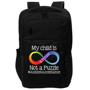 People Not Puzzles Autism Mom Mama Dad Son Gift Impact Tech Backpack