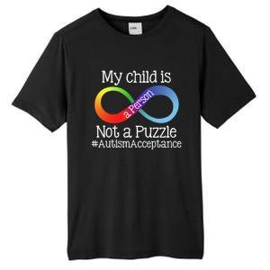 People Not Puzzles Autism Mom Mama Dad Son Gift Tall Fusion ChromaSoft Performance T-Shirt