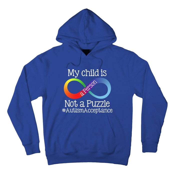 People Not Puzzles Autism Mom Mama Dad Son Gift Hoodie