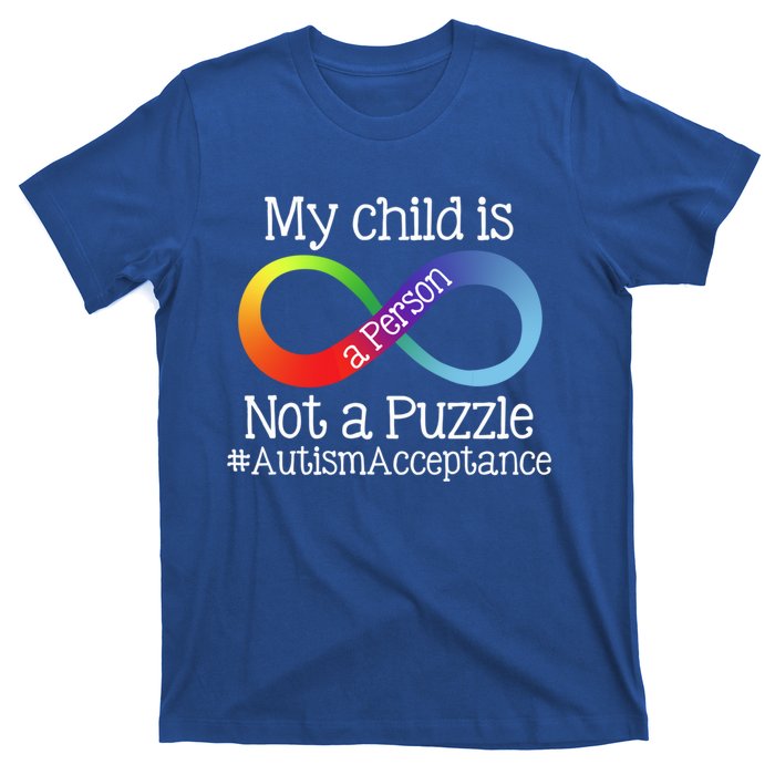 People Not Puzzles Autism Mom Mama Dad Son Gift T-Shirt