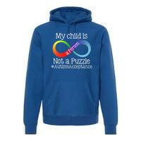 People Not Puzzles Autism Mom Mama Dad Son Gift Premium Hoodie