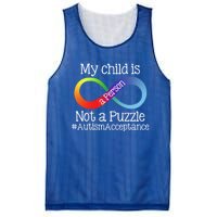 People Not Puzzles Autism Mom Mama Dad Son Gift Mesh Reversible Basketball Jersey Tank