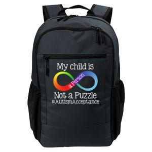 People Not Puzzles Autism Mom Mama Dad Son Gift Daily Commute Backpack