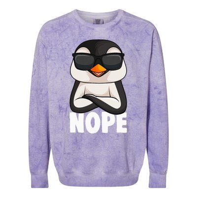 Penguin Nope Colorblast Crewneck Sweatshirt