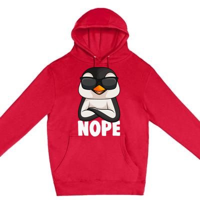 Penguin Nope Premium Pullover Hoodie