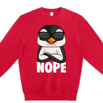 Penguin Nope Premium Crewneck Sweatshirt