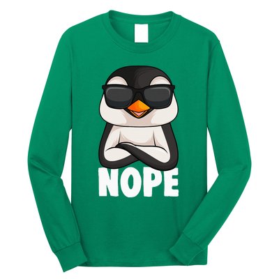 Penguin Nope Long Sleeve Shirt