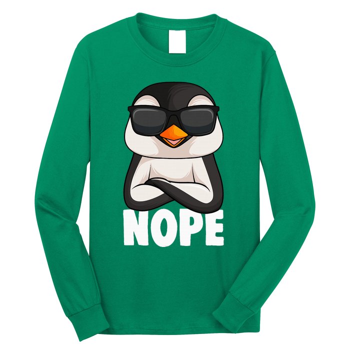 Penguin Nope Long Sleeve Shirt