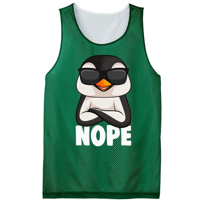 Penguin Nope Mesh Reversible Basketball Jersey Tank