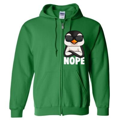 Penguin Nope Full Zip Hoodie