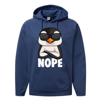 Penguin Nope Performance Fleece Hoodie