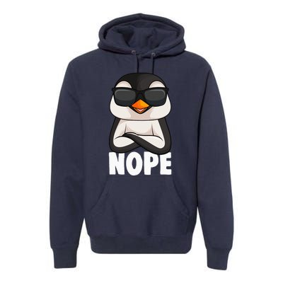 Penguin Nope Premium Hoodie