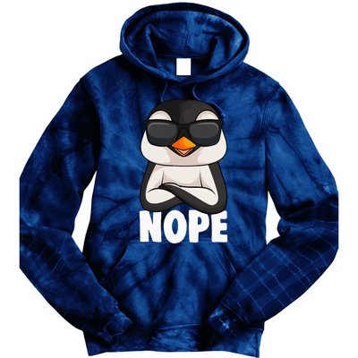 Penguin Nope Tie Dye Hoodie