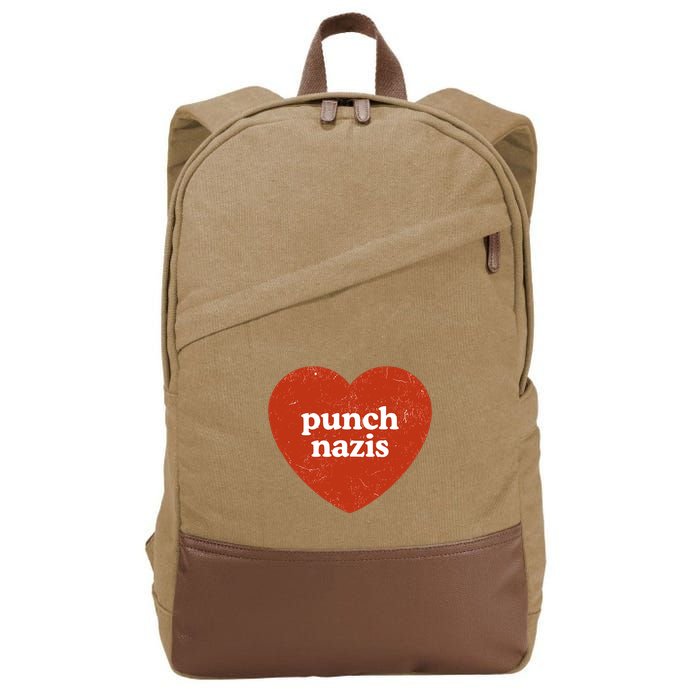 Punch Nazis Cotton Canvas Backpack