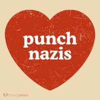 Punch Nazis Drawstring Bag
