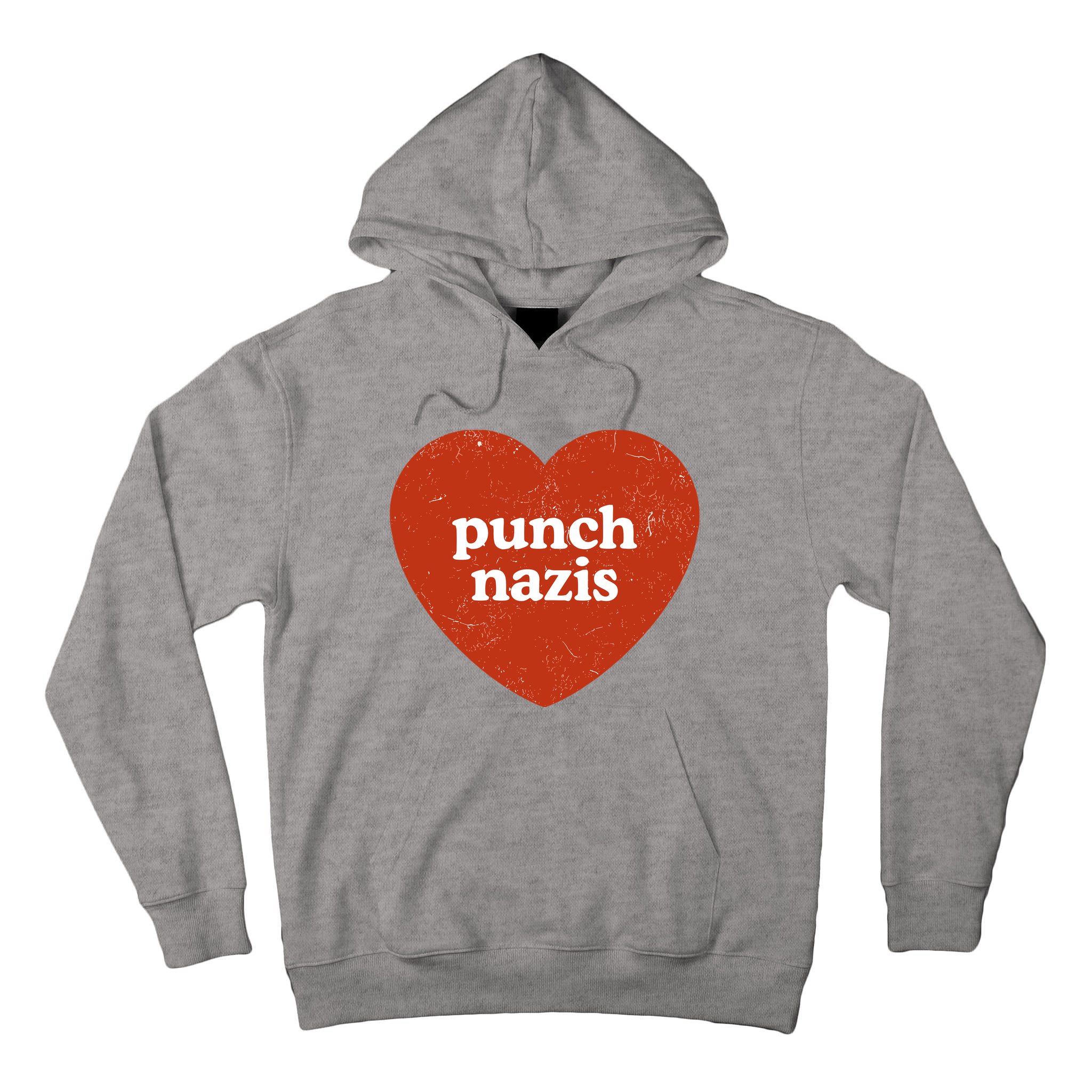 Punch Nazis Tall Hoodie