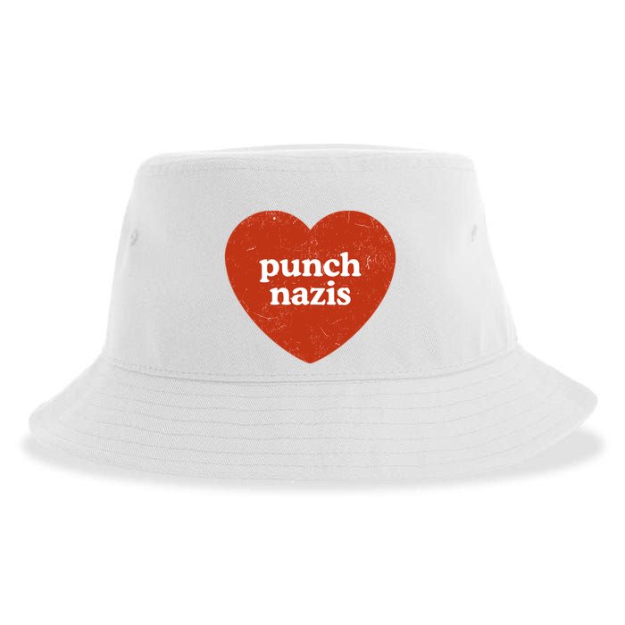 Punch Nazis Sustainable Bucket Hat