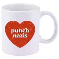 Punch Nazis 11oz C Handle Ceramic Mug