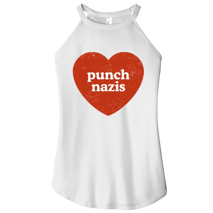 Punch Nazis Women's Perfect Tri Rocker Tank