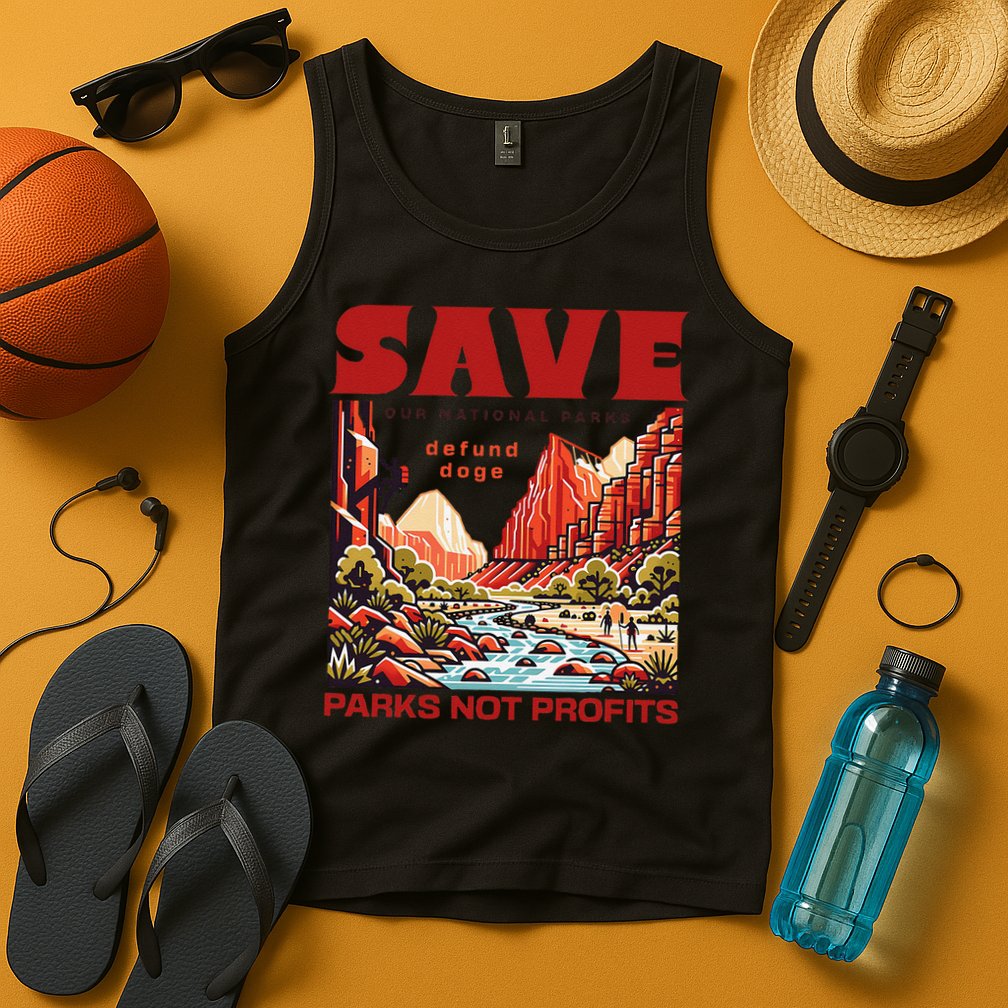 Protect National Parks Parks Over Profits Save Our Parks Tank Top