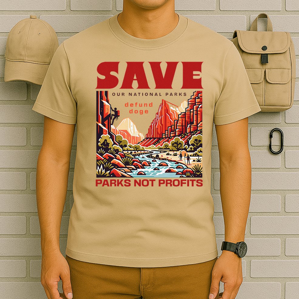 Protect National Parks Parks Over Profits Save Our Parks T-Shirt