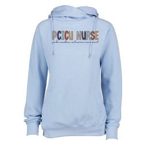 Pcicu Nurse Pediatric Cardiac Intensive Care Unit Gift Womens Funnel Neck Pullover Hood