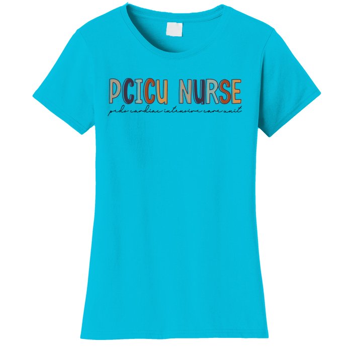 Pcicu Nurse Pediatric Cardiac Intensive Care Unit Gift Women's T-Shirt