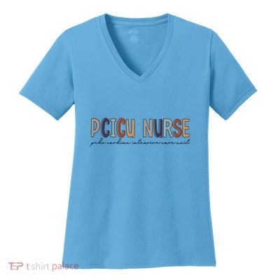 Pcicu Nurse Pediatric Cardiac Intensive Care Unit Gift Women's V-Neck T-Shirt
