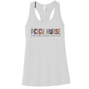 Pcicu Nurse Pediatric Cardiac Intensive Care Unit Gift Women's Racerback Tank