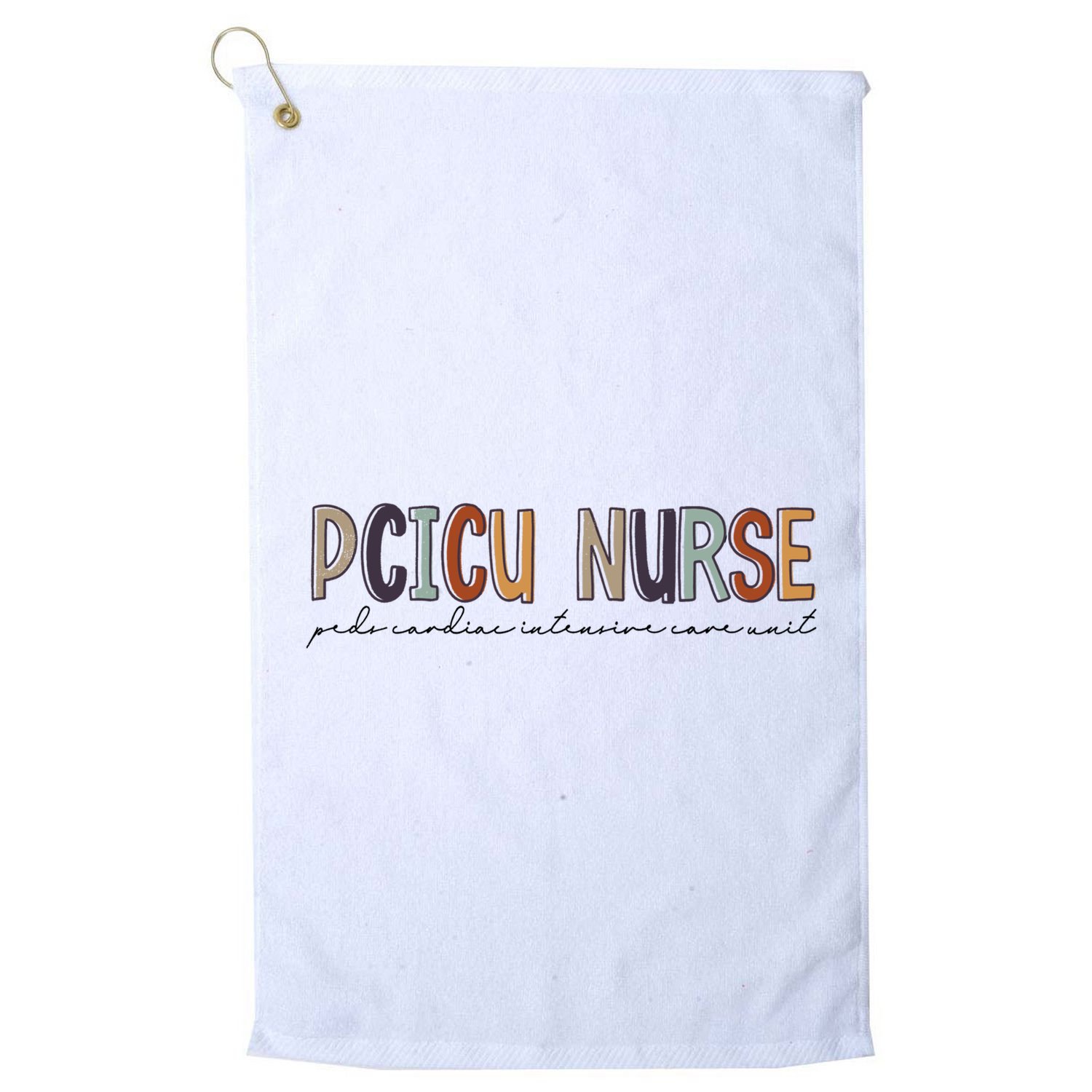 Pcicu Nurse Pediatric Cardiac Intensive Care Unit Gift Golf Towel