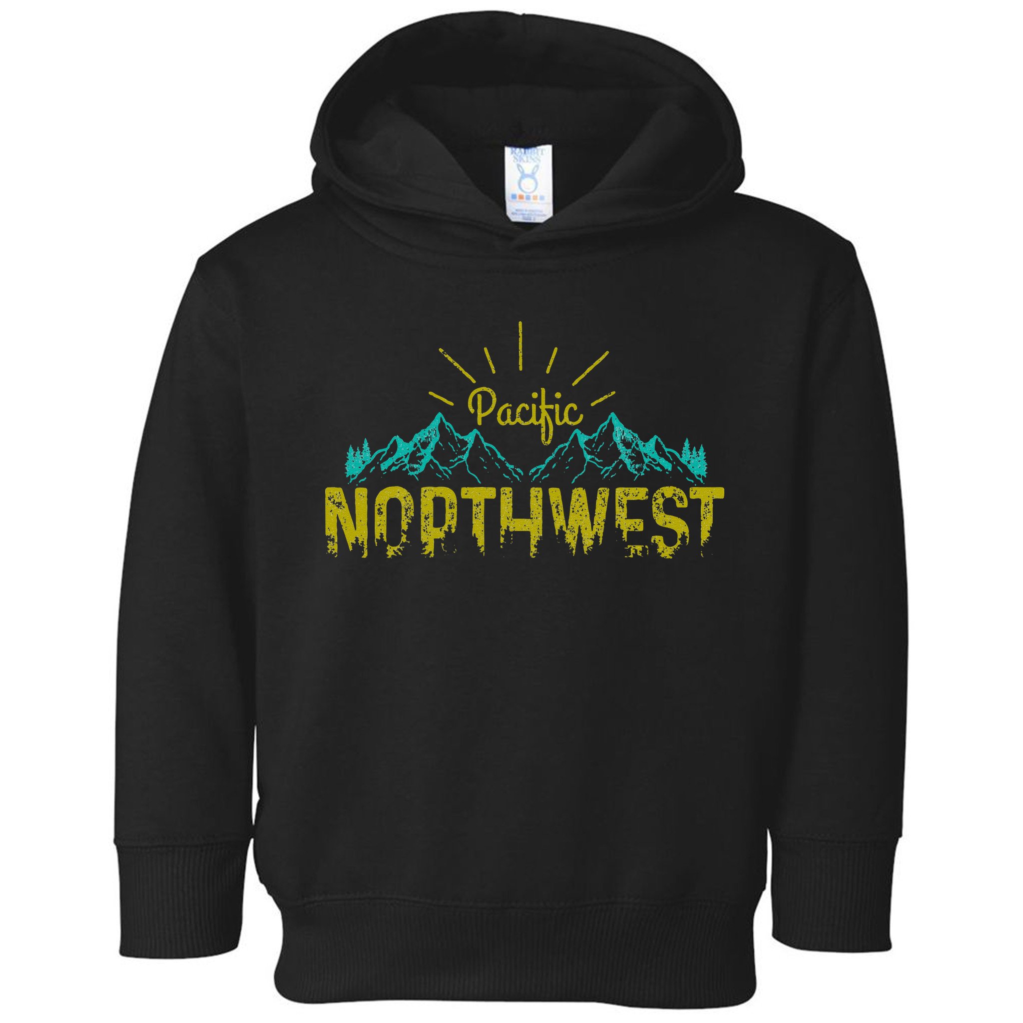 Pacific Northwest PNW Vintage Oregon Washington Gift Toddler Hoodie