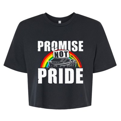 Promise Not Pride Bella+Canvas Jersey Crop Tee