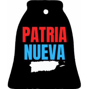 Patria Nueva Ceramic Bell Ornament