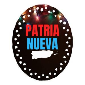 Patria Nueva Ceramic Oval Ornament