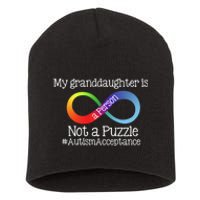 People Not Puzzles Autism Grandma Grandpa Granddaughter Short Acrylic Beanie