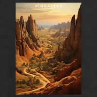 Pinnacles National Park 7 Panel Mesh Trucker Snapback Hat