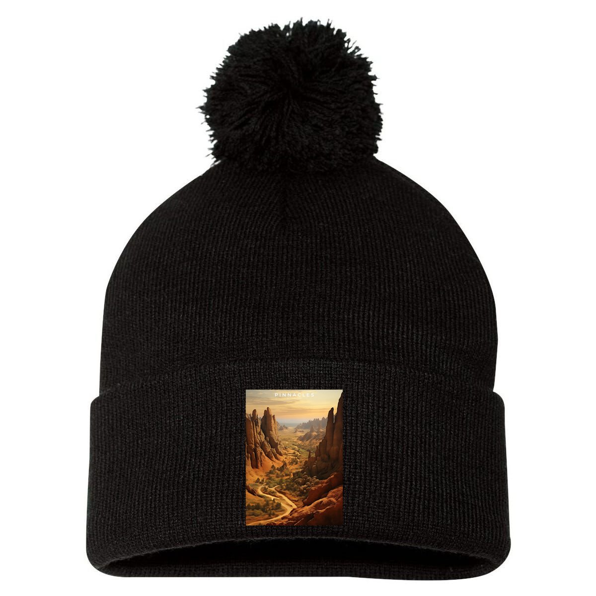 Pinnacles National Park Pom Pom 12in Knit Beanie