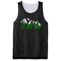 Pacific Northwest PNW Pine Trees Mountains Gift Mesh Reversible Basketball Jersey Tank