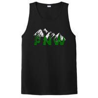 Pacific Northwest PNW Pine Trees Mountains Gift PosiCharge Competitor Tank