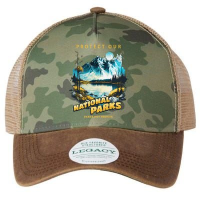 Protect National Parks Parks Over Profits Legacy Tie Dye Trucker Hat