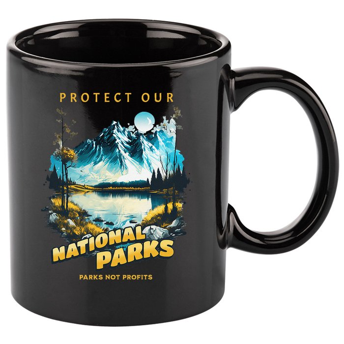 Protect National Parks Parks Over Profits 11oz C Handle Ceramic Mug