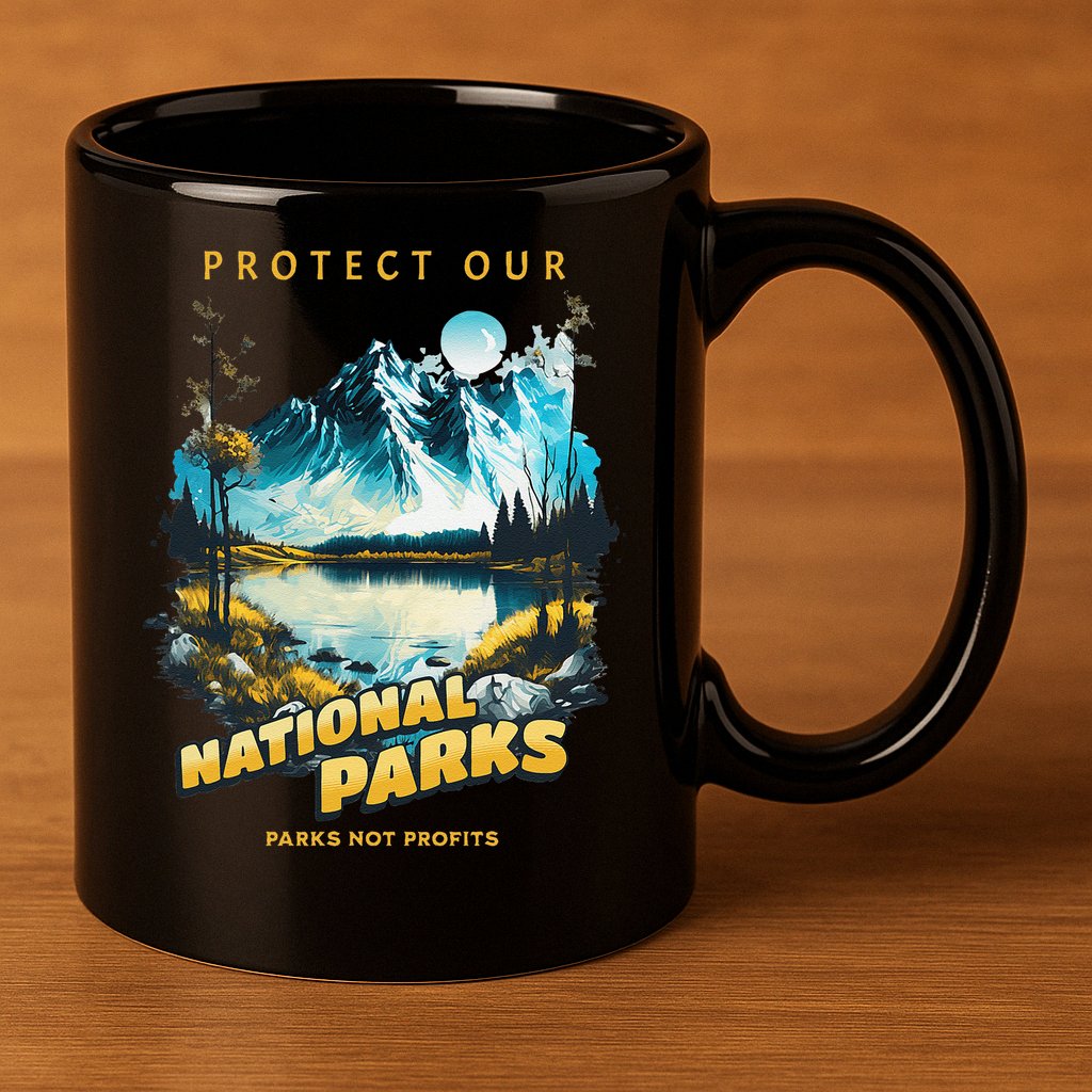 Protect National Parks Parks Over Profits 11oz C Handle Ceramic Mug