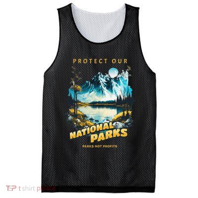 Protect National Parks Parks Over Profits Mesh Reversible Basketball Jersey Tank