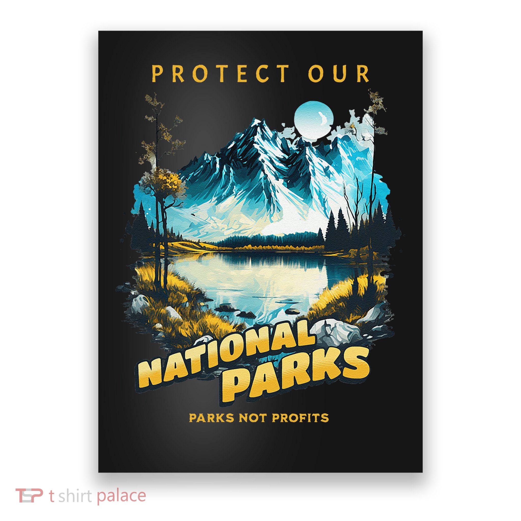 Protect National Parks Parks Over Profits Poster