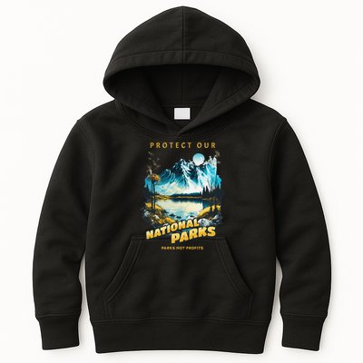 Protect National Parks Parks Over Profits Kids Hoodie