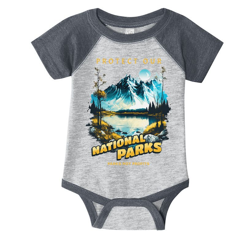 Protect National Parks Parks Over Profits Infant Baby Jersey Bodysuit